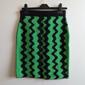Monki wavy knit skirt